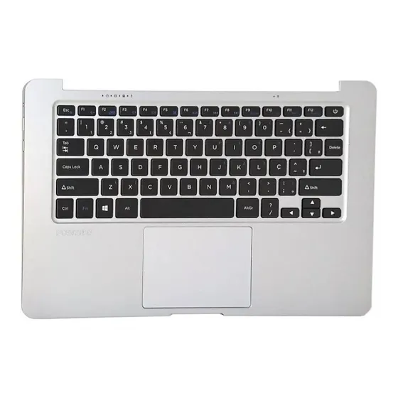 Carcaça Base C/teclado Notebook Positivo Motion Q232a Prata