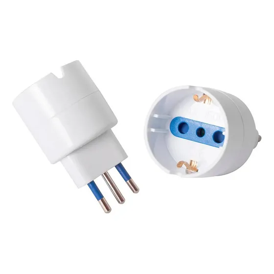 Adaptador Enchufe Schuko 250v 10a Certificado Sec Vshop