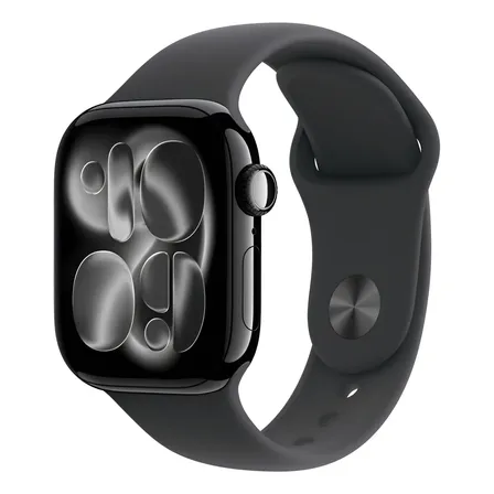 Apple Watch Series 11 Gps 42mm Alumínio Preto S/m Preto-azeviche Pulseira Esportiva Preto