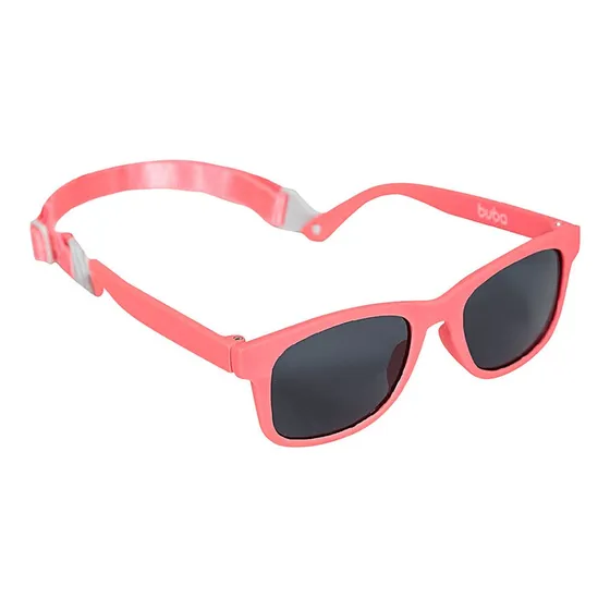 Óculos De Sol Baby Rosa Com Alça Ajustável 3m+ Bebê Buba