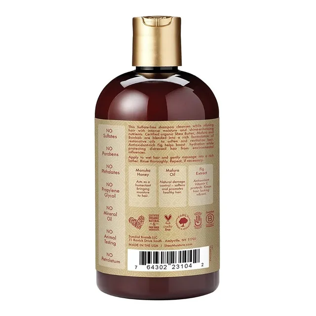 Shea Moisture Shampoo Hidratante Intensivo Manuka Honey