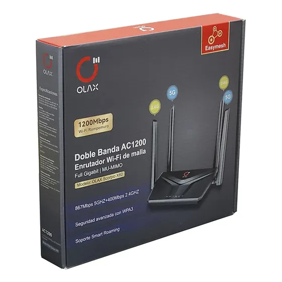 Router Ac1200 Doble Banda Mesh Full Gigabit Wifi5