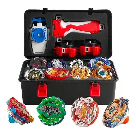 12 Estilos Bayblades Metal Fusion Beyblades Set Storage Box