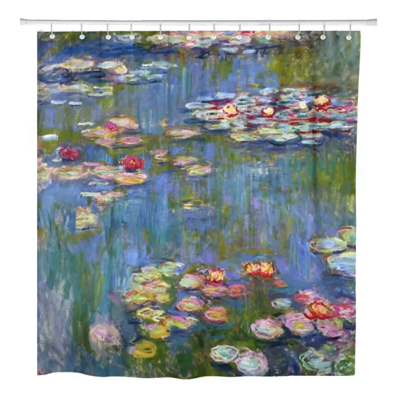 Artsocket Cortina Ducha Lirio Agua 1916 Lilly Lillie Claude
