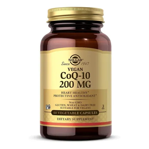 Coq10 Vegano 200 Mg 60 Capsulas Vegetales Solgar Sabor Neutro