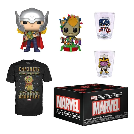 Funko Box Marvel Collector Corps Marvel Holiday 2019 Box 2xl