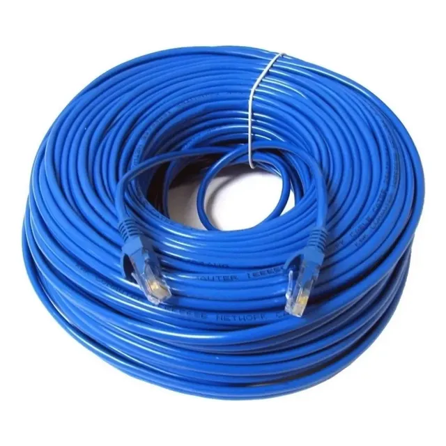 Cable De Red Utp 30 Mts Cat 6e Certificado Patch Cord 
