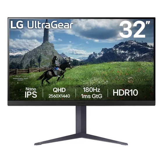 Monitor Gamer LG con pantalla de 32" 180Hz 220V y resolución Quad HD