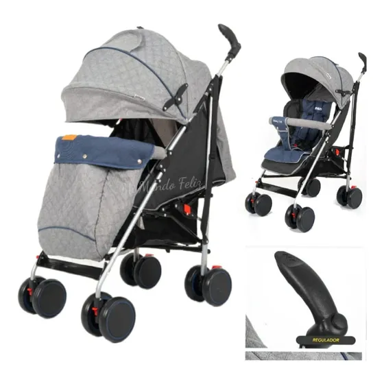 Coche Baston Con Cubrelluvia Y Cubrepies Para Bebes Babykits