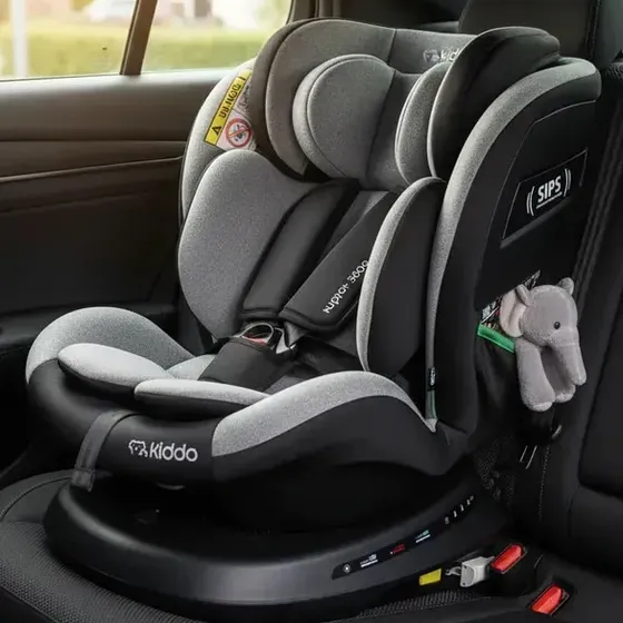 Cadeirinha giratória Kiddo Supra 360 cinza
