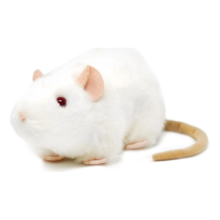 Ratón De Peluche Blanco Realista Alta Calidad Viahart Ratón De Peluche Blanco Realista Alta Calidad Viahart