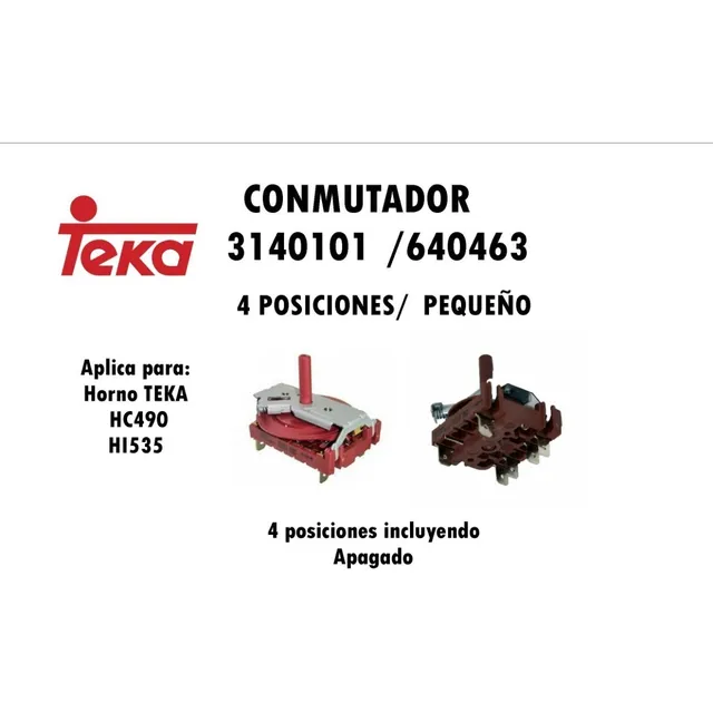 Conmutador Horno Teka 3140101 Original