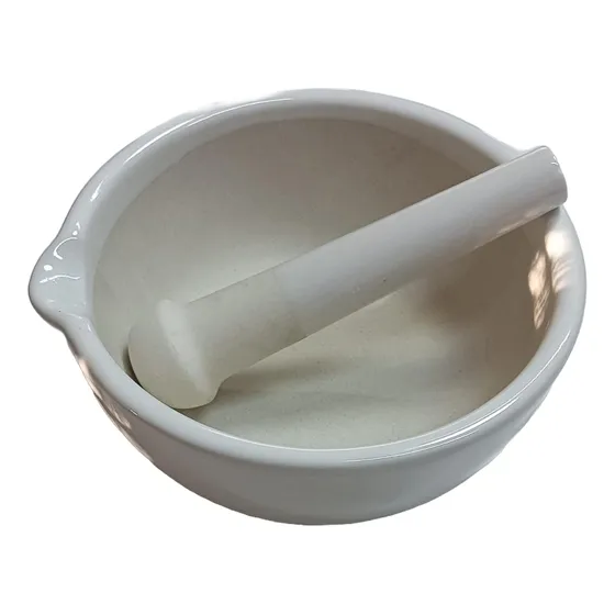 Mortero De Porcelana Con Pilón 216 Mm Laboratorio Cocina