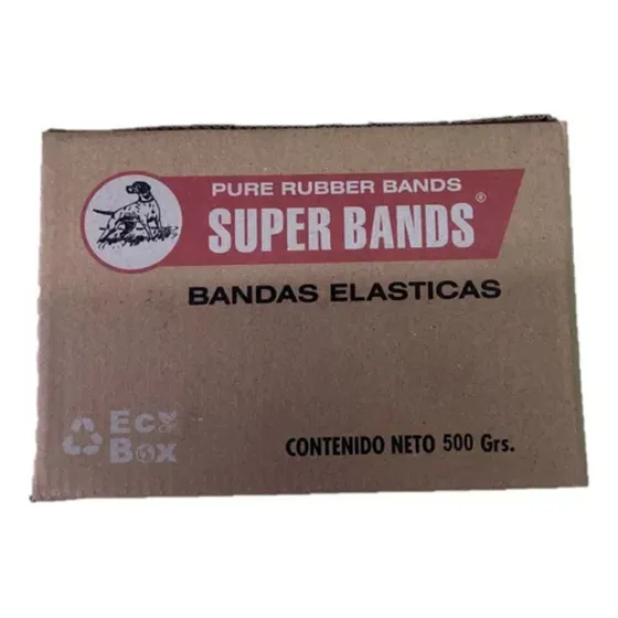 Banda Elastica Superbands Gomita 40mm 500g Caja 1/2 Kg