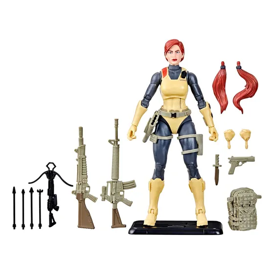 Scarlett G.i. Joe Classified Series Retro Action Figure Figure Coleccion Muñeco Para Niños Chicos Juguete Figura De Accion 17 Accesorios Intercambiables Articulada Diseño Premium Coleccionable