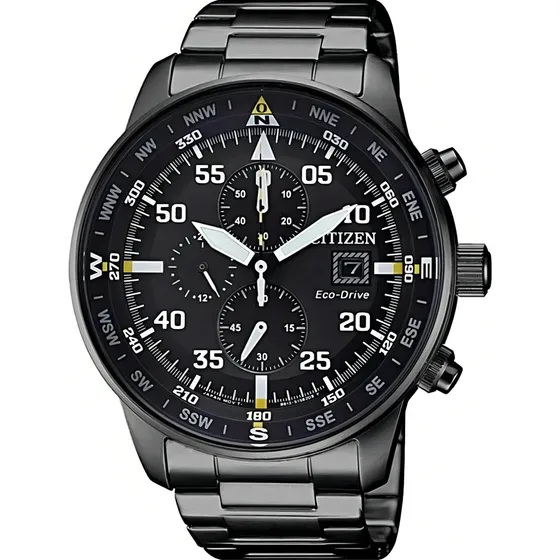 Relógio Citizen Masculino Cronógrafo Eco-drive Tz31132p Cor da correia Preto Cor do bisel Preto Cor do fundo Preto