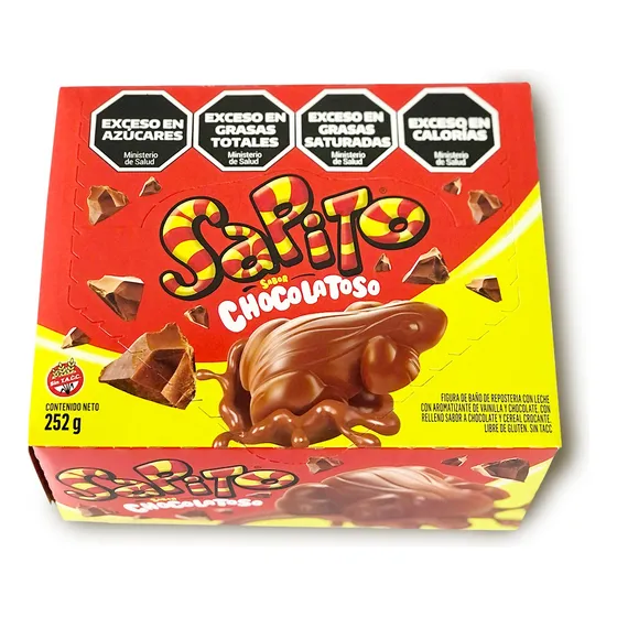 Chocolate Relleno Sapito Chocolatoso X 24u - Delipop 