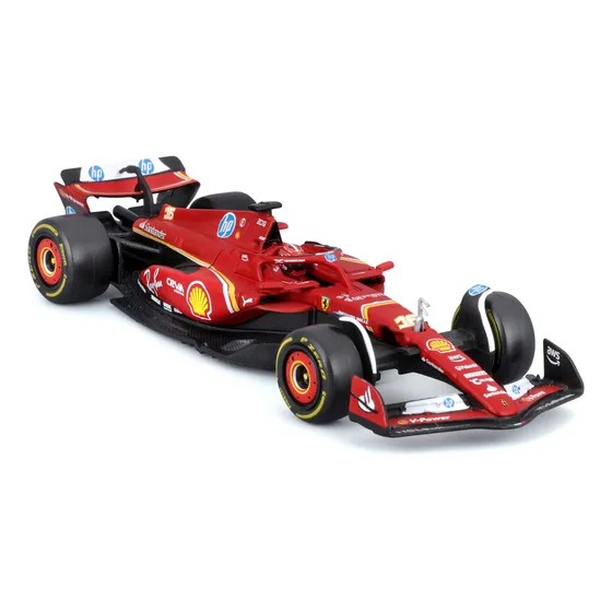 Burago Auto F1 1:43 Sfr Ferrari Sf-24 #16 Leclerc Com Capacete Vermelho