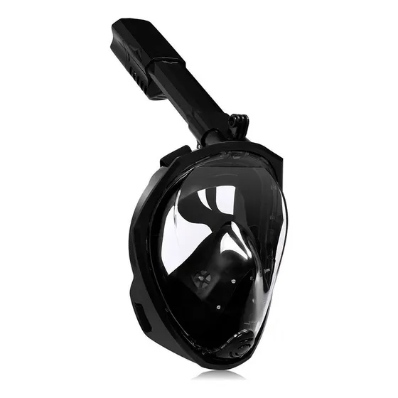 Mascara Snorkel Buceo Gadnic Sport Cams Antiparras Full Face Negro