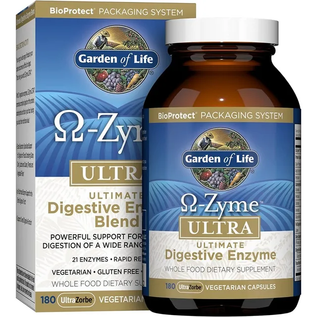 Enzimas Digestivas Ultra 180 Capsulas Garden Of Life