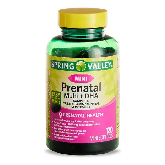Prenatal Con Dha  120 Minicápsulas Spring Valley