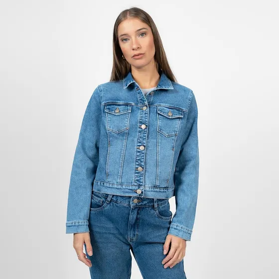 Casaca Silvina Denim Confort Bio Bleach