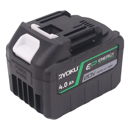 Bateria De Íon De Lítio Ryoku 20v Para Ferramentas Elétricas