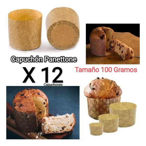 Capuchón Capuchones Para Panettone 100gr ( 12 Unidades )