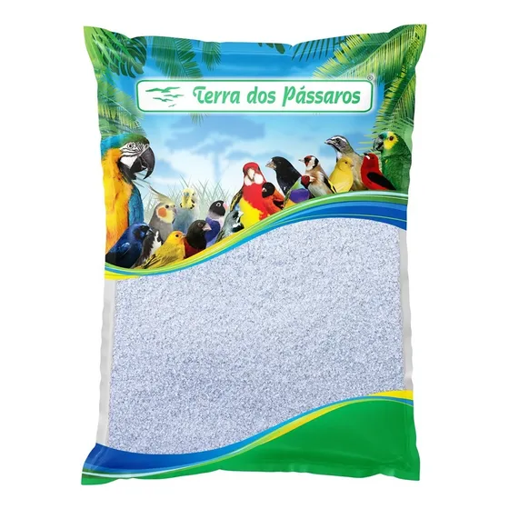 Areia Branca - Fina - Pássaros - Carbonato De Cálcio - 2 Kg