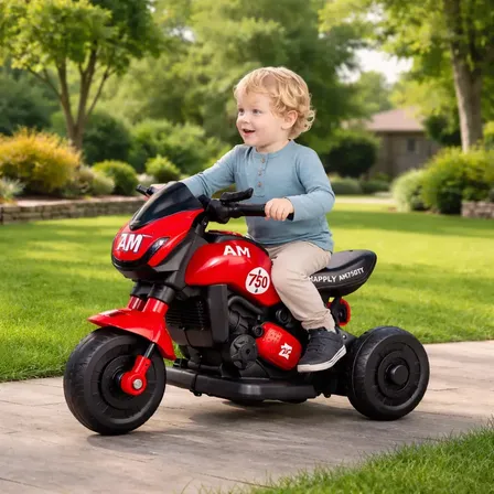 Mini Moto Elétrica Infantil Race Unitoys 6v Cor Vermelho