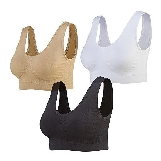 Top Brasier Sin Costura 3 Pack 3 Unidades