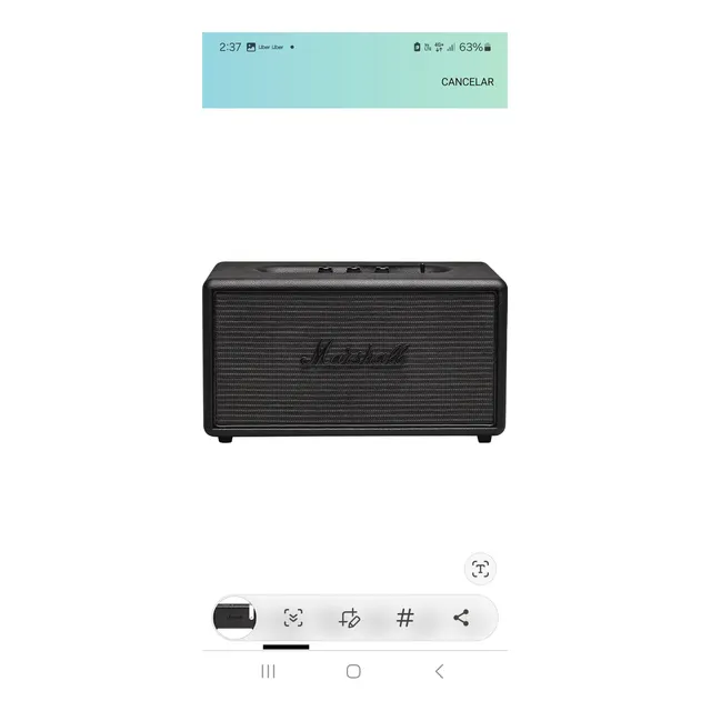 Bocina Marshall Stanmore I Bluetooth Black Carbon 100v/240v