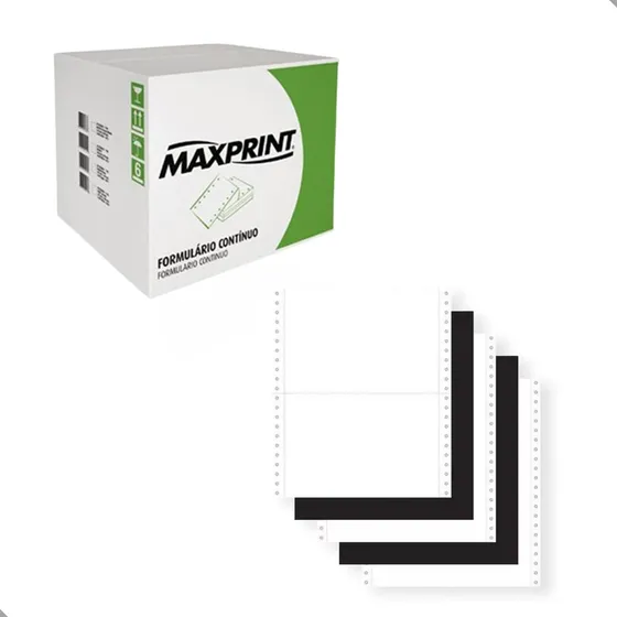 Formulário Contínuo 80 Colunas 240x140mm 3 Vias Razão