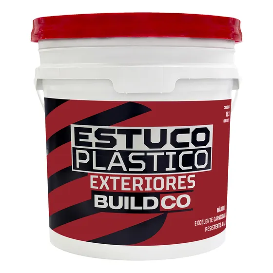 Estuco Plástico Para Exteriores Buildco (4 Galones) Paila 