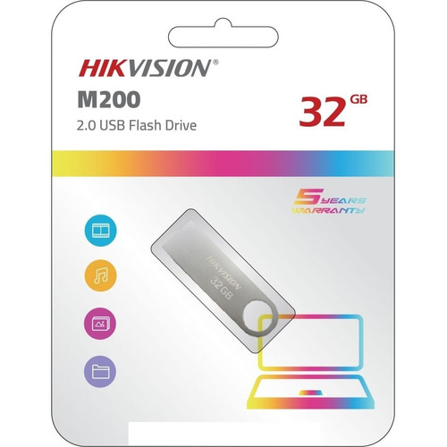 Pendrive 32 Gb Hikvision Metal Usb 5 Años De Garantia