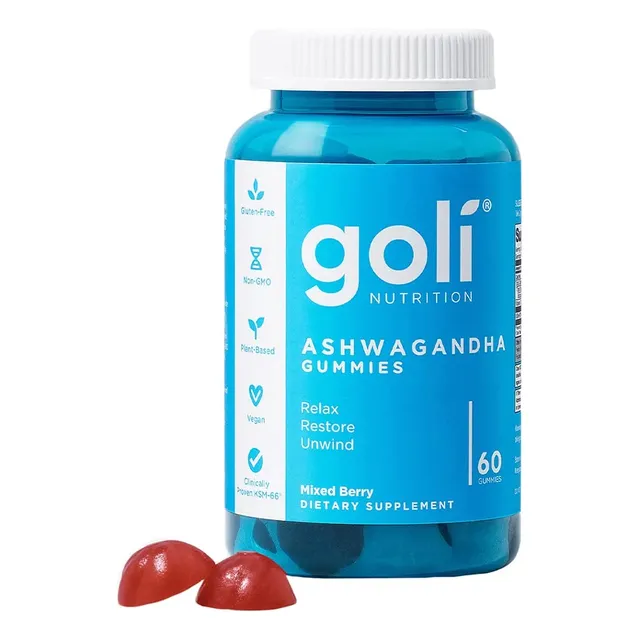Gomitas De Goli Nutrition, Sabor A Frutos, 60 Unidades, Suplemento Contra El Estrés