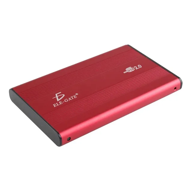 Carcasa Gabinete para Disco Duro Sata 2.5 Especial Wii U Ele-Gate rojo