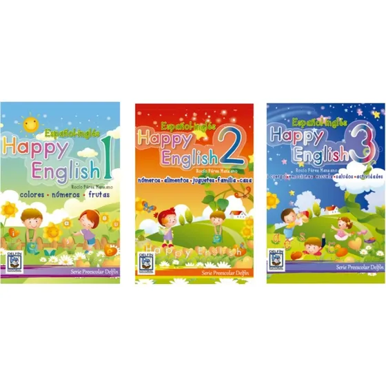 3 Guías Escolares Aprender Inglés Para Kinder Happy English