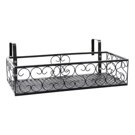 Estante De Hierro For Colgar Flores, Balcón, Maceta, Barand