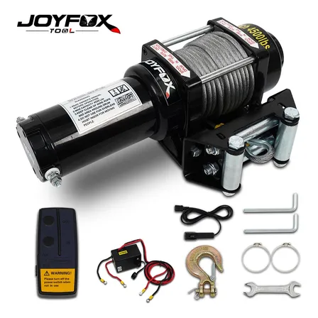 Joyfox K-697071 Guincho Elétrico 4500lb Para Quadriculo Jipe Barco 2041kg