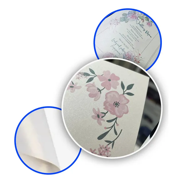 Papel Cartulina Perlada Para Invitaciones Gruesa