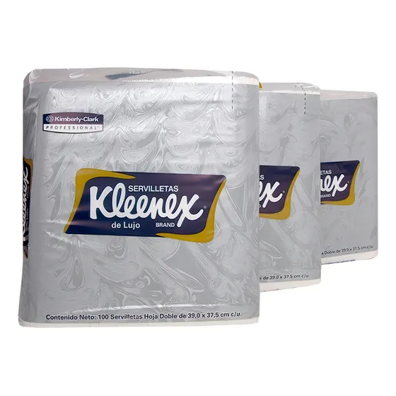 Servilletas de lujo doble hoja Kleenex® 100 unidades por 12 paquetes