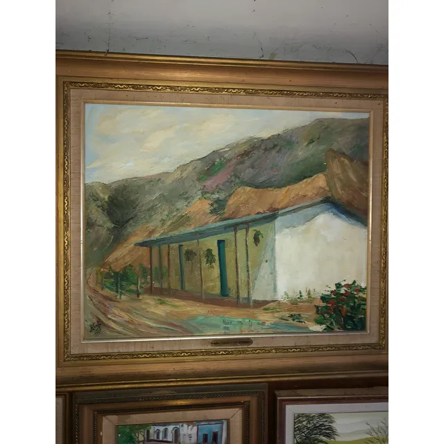 Cuadro De Aura Teresa De Ferrari Paisaje Llanero Montado