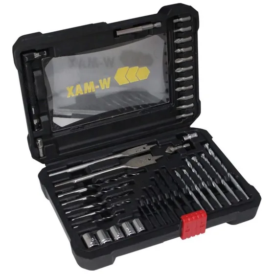 Kit Jogo De Broca W-max 41 Peças Ferramenta Aperto Soquete