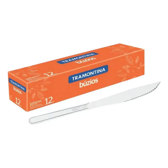 Conjunto 12 Facas Para Churrasco Em Inox Buzios Tramontina