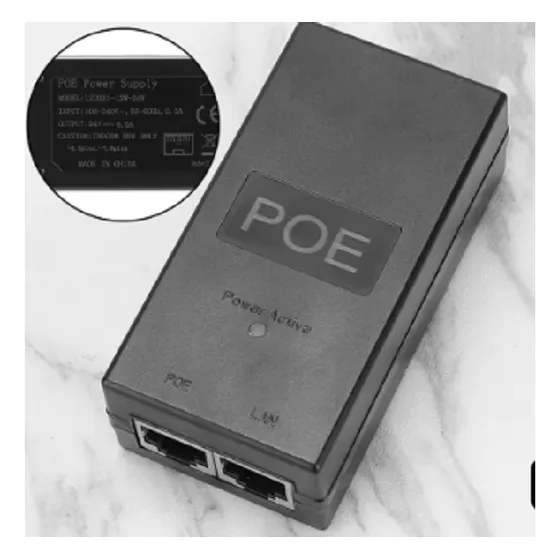 Poe Adaptador 24 Voltios 0.5 Amp