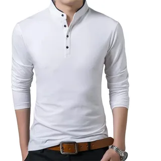 Polo cuello chino hombre hotsell