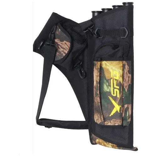 Aljava De Costas Para Flecha Arco & Besta Camuflado & Preto 