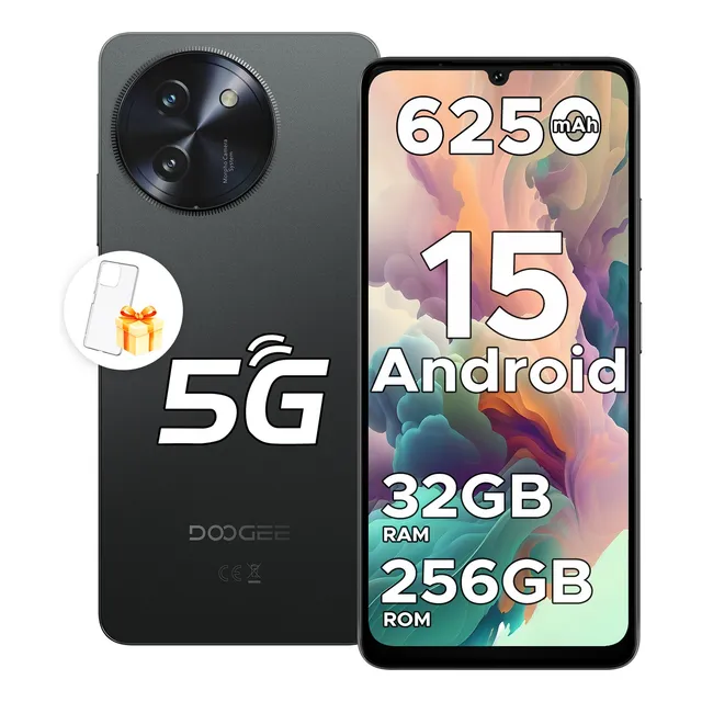 Doogee Note 59 Pro | Celular 5g Con Pantalla De 6.75, 6250mah, 32gb Ram Ext. + 256gb Rom, Android 15, Cámara 16mp