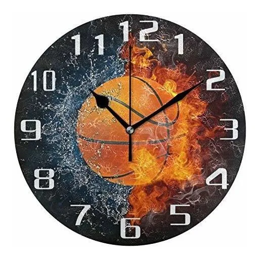 Auuxva Fantasía Bola Baloncesto Redondo Reloj De Lpcpg